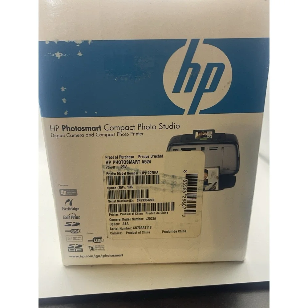 HP Photosmart Compact Photo Studio Printer Camera Not Included.